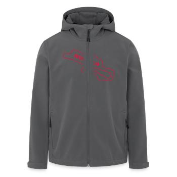 Race Mugello - Recycelte Männer Softshell-Jacke von Stanley/Stella - Anthrazit - Vorne - AI Model Male 185 light (185cm)