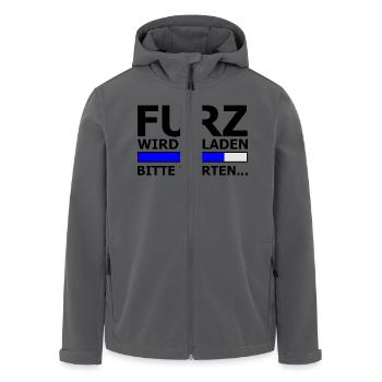 Furz wird geladen groß - Recycelte Männer Softshell-Jacke von Stanley/Stella - Anthrazit - Vorne - AI Model Male 185 light (185cm)