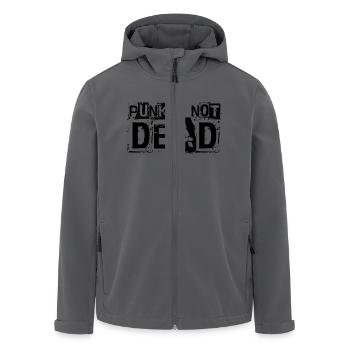 Punk is not dead - Recycelte Männer Softshell-Jacke von Stanley/Stella - Anthrazit - Vorne - AI Model Male 185 light (185cm)