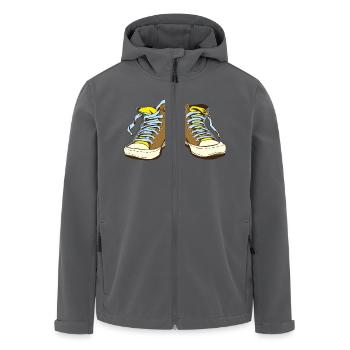 Classic Sneaker Schuhe - Recycelte Männer Softshell-Jacke von Stanley/Stella - Anthrazit - Vorne - AI Model Male 185 light (185cm)