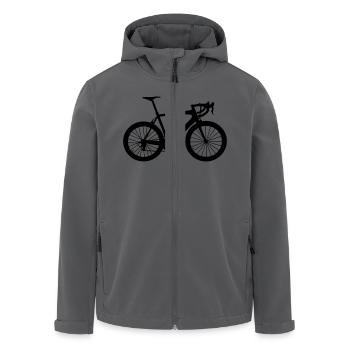 Rennrad - Recycelte Männer Softshell-Jacke von Stanley/Stella - Anthrazit - Vorne - AI Model Male 185 light (185cm)