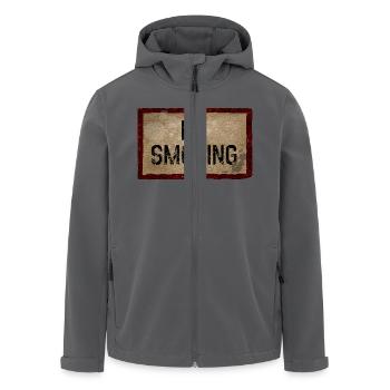 No Smoking - Recycelte Männer Softshell-Jacke von Stanley/Stella - Anthrazit - Vorne - AI Model Male 185 light (185cm)