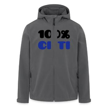 Ch'ti 100% (V) - Recycelte Männer Softshell-Jacke von Stanley/Stella - Anthrazit - Vorne - AI Model Male 185 light (185cm)