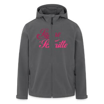 Sahne Schnitte - Recycelte Männer Softshell-Jacke von Stanley/Stella - Anthrazit - Vorne - AI Model Male 185 light (185cm)