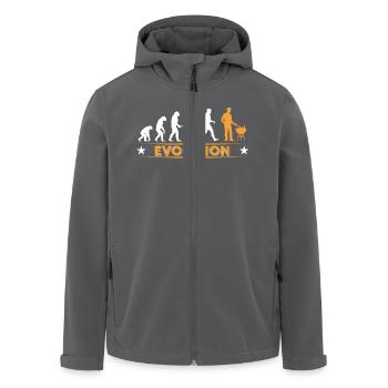 Barbecue - Grillmeister - Evolution - Recycelte Männer Softshell-Jacke von Stanley/Stella - Anthrazit - Vorne - AI Model Male 185 light (185cm)