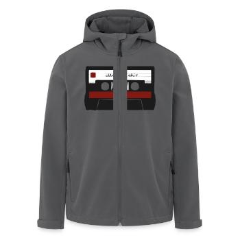 oldschool shit kasette - Recycelte Männer Softshell-Jacke von Stanley/Stella - Anthrazit - Vorne - AI Model Male 185 light (185cm)