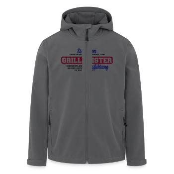 Grillmeister - Recycelte Männer Softshell-Jacke von Stanley/Stella - Anthrazit - Vorne - AI Model Male 185 light (185cm)