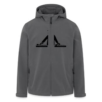 DJ - Recycelte Männer Softshell-Jacke von Stanley/Stella - Anthrazit - Vorne - AI Model Male 185 light (185cm)