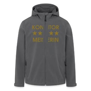 konditor meisterin - Recycelte Männer Softshell-Jacke von Stanley/Stella - Anthrazit - Vorne - AI Model Male 185 light (185cm)