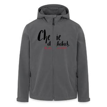 Chemie ist fantastisch - Recycelte Männer Softshell-Jacke von Stanley/Stella - Anthrazit - Vorne - AI Model Male 185 light (185cm)