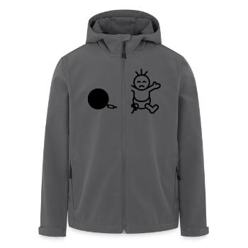 captured_baby - Recycelte Männer Softshell-Jacke von Stanley/Stella - Anthrazit - Vorne - AI Model Male 185 light (185cm)