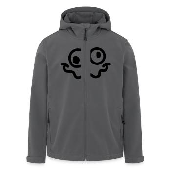 crazy smiley - Recycelte Männer Softshell-Jacke von Stanley/Stella - Anthrazit - Vorne - AI Model Male 185 light (185cm)
