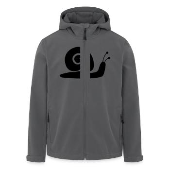 Snail Silhouette - Recycelte Männer Softshell-Jacke von Stanley/Stella - Anthrazit - Vorne - AI Model Male 185 light (185cm)