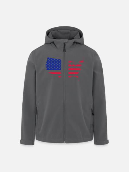 USA - Recycelte Männer Softshell-Jacke von Stanley/Stella - Anthrazit