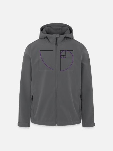 fibonacci, der Goldene Schnitt - Recycelte Männer Softshell-Jacke von Stanley/Stella - Anthrazit