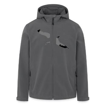 Möwe - Recycelte Männer Softshell-Jacke von Stanley/Stella - Anthrazit - Vorne - AI Model Male 185 light (185cm)