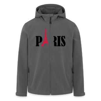 Paris - Recycelte Männer Softshell-Jacke von Stanley/Stella - Anthrazit - Vorne - AI Model Male 185 light (185cm)