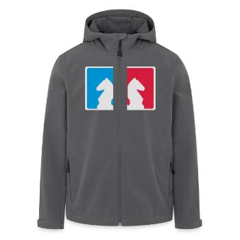 Disziplin Chess Logo - Recycelte Männer Softshell-Jacke von Stanley/Stella - Anthrazit - Vorne - AI Model Male 185 light (185cm)
