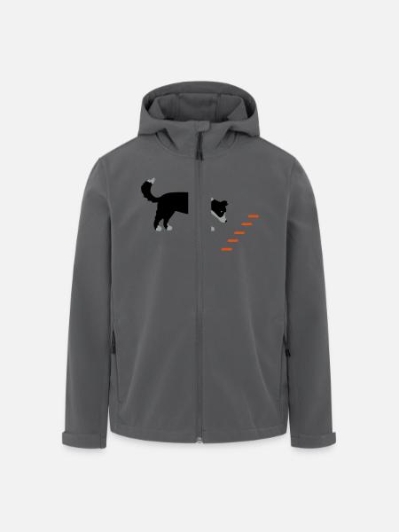 Obedience Hölzchen Vektor 1 - Recycelte Männer Softshell-Jacke von Stanley/Stella - Anthrazit