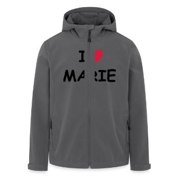 I love Marie - Recycelte Männer Softshell-Jacke von Stanley/Stella - Anthrazit - Vorne - AI Model Male 185 light (185cm)