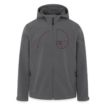 Goldene Spirale, Schnitt, Phi, Fibonacci, Physik - Recycelte Männer Softshell-Jacke von Stanley/Stella - Anthrazit - Vorne - AI Model Male 185 light (185cm)