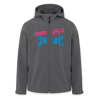Sorry Girls Gay - Recycelte Männer Softshell-Jacke von Stanley/Stella - Anthrazit - Vorne - AI Model Male 185 light (185cm)