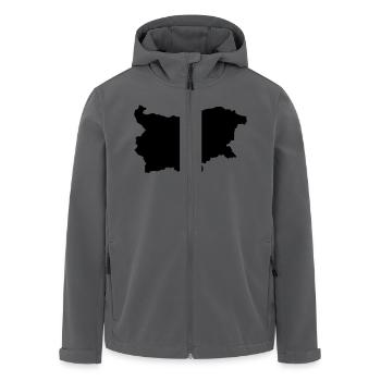 Bulgarien Karte - Recycelte Männer Softshell-Jacke von Stanley/Stella - Anthrazit - Vorne - AI Model Male 185 light (185cm)