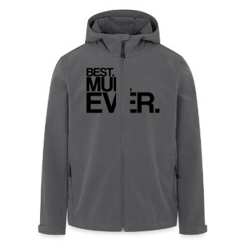 best mum ever - Recycelte Männer Softshell-Jacke von Stanley/Stella - Anthrazit - Vorne - AI Model Male 185 light (185cm)