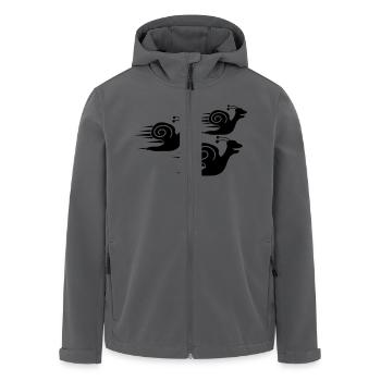 Snail Race - Recycelte Männer Softshell-Jacke von Stanley/Stella - Anthrazit - Vorne - AI Model Male 185 light (185cm)