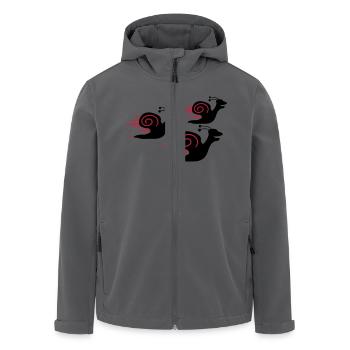 Snail Race - Recycelte Männer Softshell-Jacke von Stanley/Stella - Anthrazit - Vorne - AI Model Male 185 light (185cm)