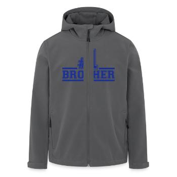 Bruder - Recycelte Männer Softshell-Jacke von Stanley/Stella - Anthrazit - Vorne - AI Model Male 185 light (185cm)