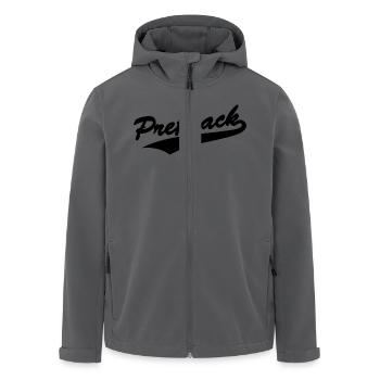 Preßsack Baseball-Style - Recycelte Männer Softshell-Jacke von Stanley/Stella - Anthrazit - Vorne - AI Model Male 185 light (185cm)