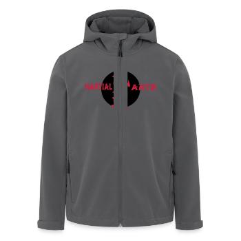 Martial Arts Schriftzeichen - Recycelte Männer Softshell-Jacke von Stanley/Stella - Anthrazit - Vorne - AI Model Male 185 light (185cm)