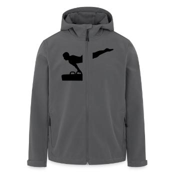 Turnen - Recycelte Männer Softshell-Jacke von Stanley/Stella - Anthrazit - Vorne - AI Model Male 185 light (185cm)