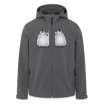 Penguin friends - Recycelte Männer Softshell-Jacke von Stanley/Stella - Anthrazit - Vorne - AI Model Male 185 light (185cm)