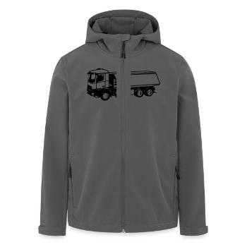 Kipper / Laster / LKW - Recycelte Männer Softshell-Jacke von Stanley/Stella - Anthrazit - Vorne - AI Model Male 185 light (185cm)