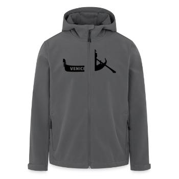 Venedig - Recycelte Männer Softshell-Jacke von Stanley/Stella - Anthrazit - Vorne - AI Model Male 185 light (185cm)
