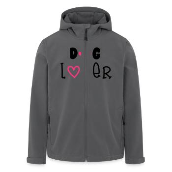 Dog Lover - Recycelte Männer Softshell-Jacke von Stanley/Stella - Anthrazit - Vorne - AI Model Male 185 light (185cm)