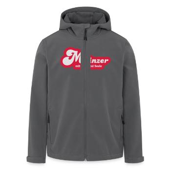Mainzer-Mit Leib und Seele - Recycelte Männer Softshell-Jacke von Stanley/Stella - Anthrazit - Vorne - AI Model Male 185 light (185cm)