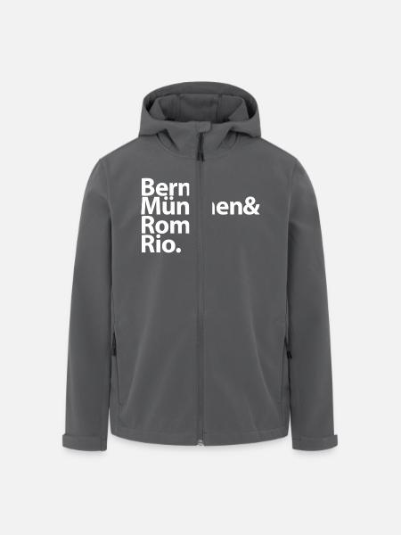 Wm Helden - Recycelte Männer Softshell-Jacke von Stanley/Stella - Anthrazit