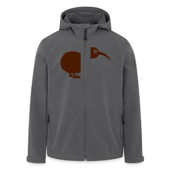 Kiwi - Recycelte Männer Softshell-Jacke von Stanley/Stella - Anthrazit - Vorne - AI Model Male 185 light (185cm)