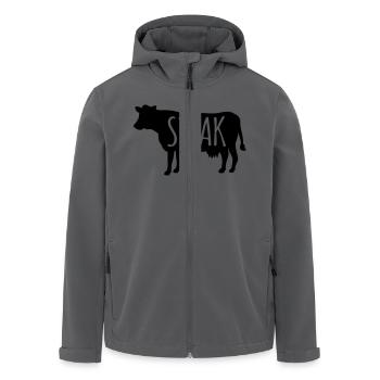 Steak - Recycelte Männer Softshell-Jacke von Stanley/Stella - Anthrazit - Vorne - AI Model Male 185 light (185cm)