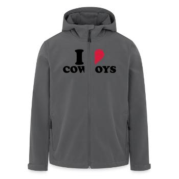 Cowboy - Recycelte Männer Softshell-Jacke von Stanley/Stella - Anthrazit - Vorne - AI Model Male 185 light (185cm)