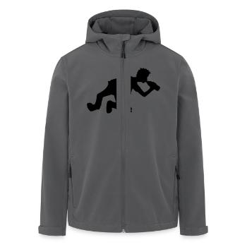 besoffen betrunken bier saufen trinken - Recycelte Männer Softshell-Jacke von Stanley/Stella - Anthrazit - Vorne - AI Model Male 185 light (185cm)