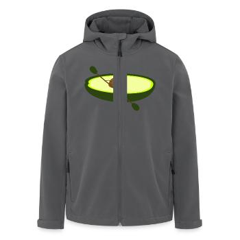 Avocado als Paddler - Recycelte Männer Softshell-Jacke von Stanley/Stella - Anthrazit - Vorne - AI Model Male 185 light (185cm)