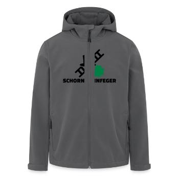 Schornsteinfeger - Recycelte Männer Softshell-Jacke von Stanley/Stella - Anthrazit - Vorne - AI Model Male 185 light (185cm)