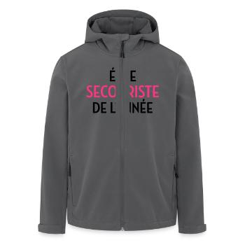 Erste Hilfe / Retter / Retterin / Arzt - Recycelte Männer Softshell-Jacke von Stanley/Stella - Anthrazit - Vorne - AI Model Male 185 light (185cm)