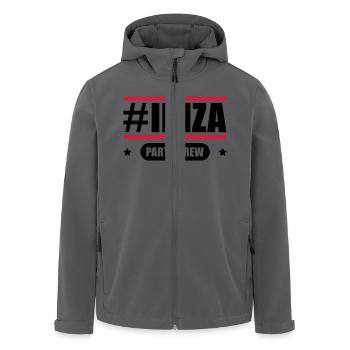 ibiza party crew - Recycelte Männer Softshell-Jacke von Stanley/Stella - Anthrazit - Vorne - AI Model Male 185 light (185cm)