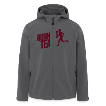 Running Team - Recycelte Männer Softshell-Jacke von Stanley/Stella - Anthrazit - Vorne - AI Model Male 185 light (185cm)