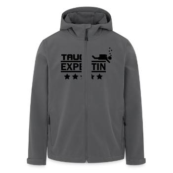 tauch expertin - Recycelte Männer Softshell-Jacke von Stanley/Stella - Anthrazit - Vorne - AI Model Male 185 light (185cm)